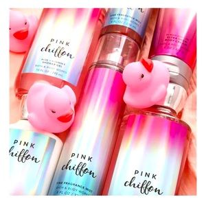 COPY - NWT Pink Chiffon Fine Mist 8oz. & Pink Chiffon Body Lotion 8oz.